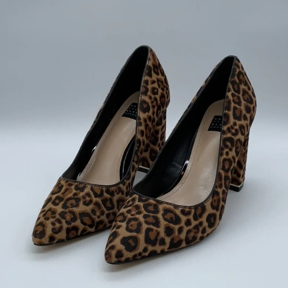 White House Black Market - Elisa Signature Leopard Black